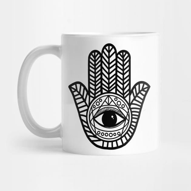 hand of hamsa evil eye by livania